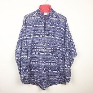 Nike | Vintage 90s Aztec Print Quarter Zip Anorak Windbreaker Pullover